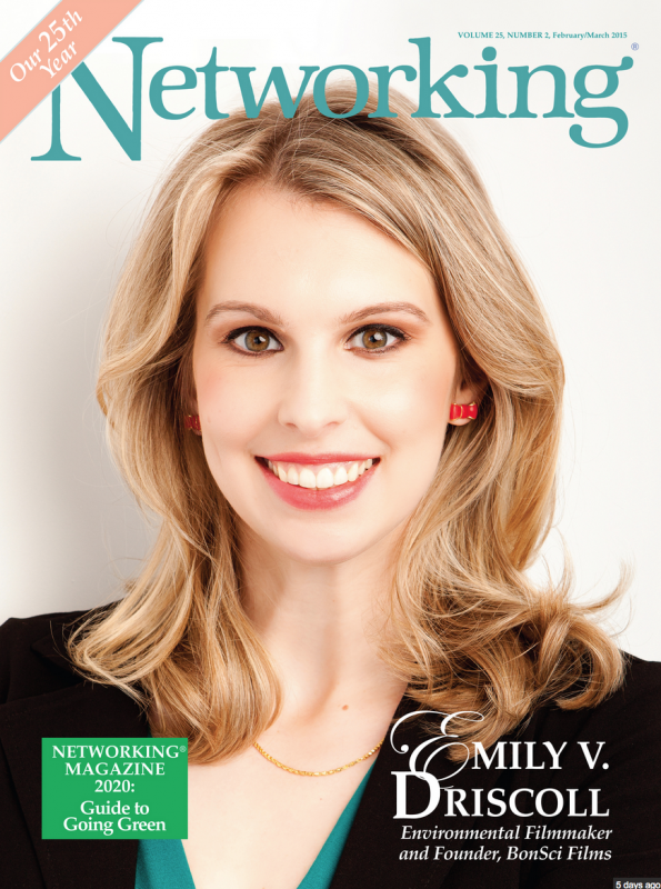 Bonsci Films News Emily Driscoll on the cover of Networking Magazine!