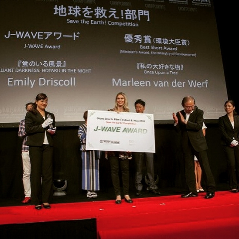Bonsci Films News EMILY DRISCOLL AND ‘BRILLIANT DARKNESS’ WINS J-WAVE AWARD AT SHORT SHORTS FILM FESTIVAL & ASIA IN TOKYO
