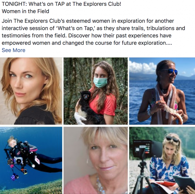 Bonsci Films News Women in Exploration Panel Discussion at The Explorers Club!